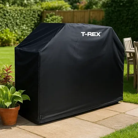 Copertura Barbecue Nero Traspirante Idrorepellente 143x63x103 cm
