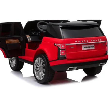 Auto Elettrica Bambini 4x4 Range Rover Rosso Display Touch Telecomando