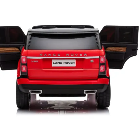 Auto Elettrica Bambini 4x4 Range Rover Rosso Display Touch Telecomando