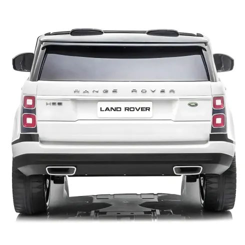 Auto Elettrica Bambini 12V Range Rover Bianco Telecomando Sospensioni