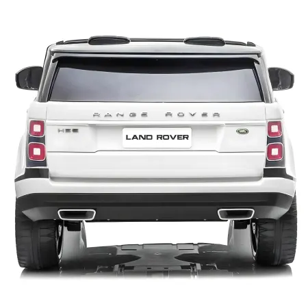 Auto Elettrica Bambini 12V Range Rover Bianco Telecomando Sospensioni