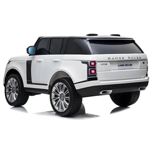 Auto Elettrica Bambini 12V Range Rover Bianco Telecomando Sospensioni