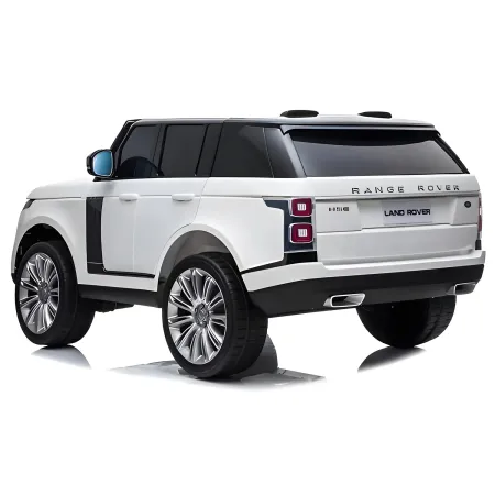 Auto Elettrica Bambini 12V Range Rover Bianco Telecomando Sospensioni