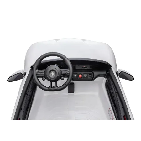 Auto Elettrica Bambini Maserati Folgore 2 Posti 12V Bianco Doppio Motore