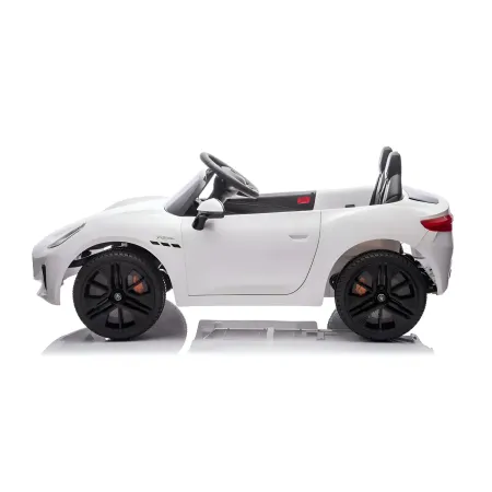 Auto Elettrica Bambini Maserati Folgore 2 Posti 12V Bianco Doppio Motore