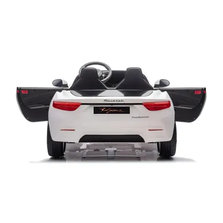 Auto Elettrica Bambini Maserati Folgore 2 Posti 12V Bianco Doppio Motore