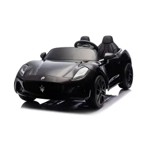 Auto Elettrica Bambini Maserati Folgore 2 Posti 12V Bianco Doppio Motore