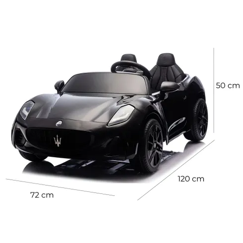 Auto Elettrica Bambini Maserati Folgore 2 Posti 12V Bianco Doppio Motore