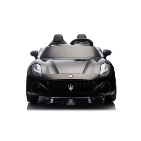 Auto Elettrica Bambini Maserati Folgore 2 Posti 12V Bianco Doppio Motore 2