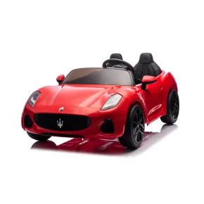 Auto Elettrica Bambini Maserati Folgore 2 Posti 12V Rosso 2 Motori