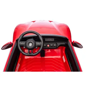Auto Elettrica Bambini Maserati Folgore 2 Posti 12V Rosso 2 Motori 2