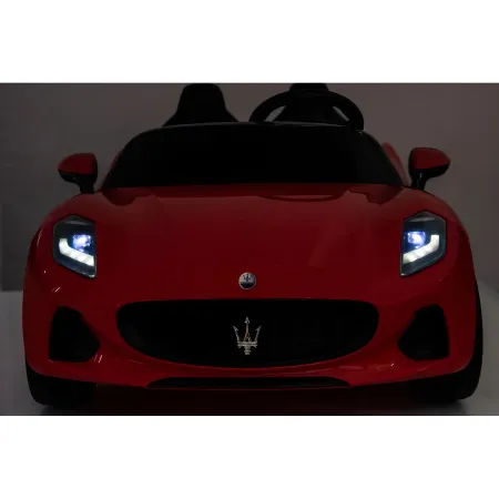 Auto Elettrica Bambini Maserati Folgore 2 Posti 12V Rosso 2 Motori