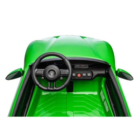 Auto Elettrica Bambini Maserati Folgore 2 Posti 12V Verde Doppio Motore