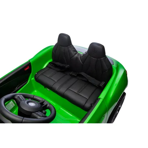 Auto Elettrica Bambini Maserati Folgore 2 Posti 12V Verde Doppio Motore