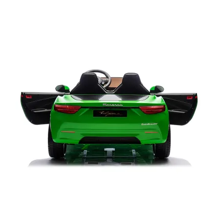 Auto Elettrica Bambini Maserati Folgore 2 Posti 12V Verde Doppio Motore