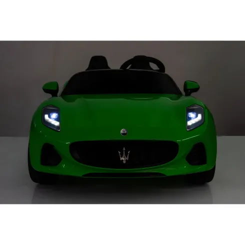 Auto Elettrica Bambini Maserati Folgore 2 Posti 12V Verde Doppio Motore