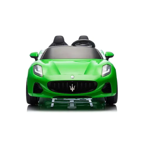 Auto Elettrica Bambini Maserati Folgore 2 Posti 12V Verde Doppio Motore