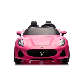 Auto Elettrica Bambini Maserati Folgore 2 Posti 12V Rosa Doppio Motore 2