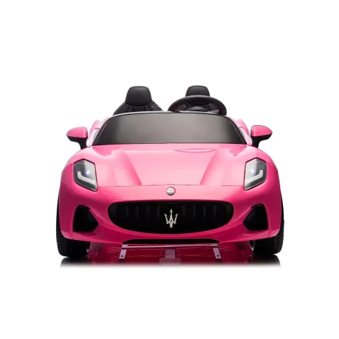 Auto Elettrica Bambini Maserati Folgore 2 Posti 12V Rosa Doppio Motore