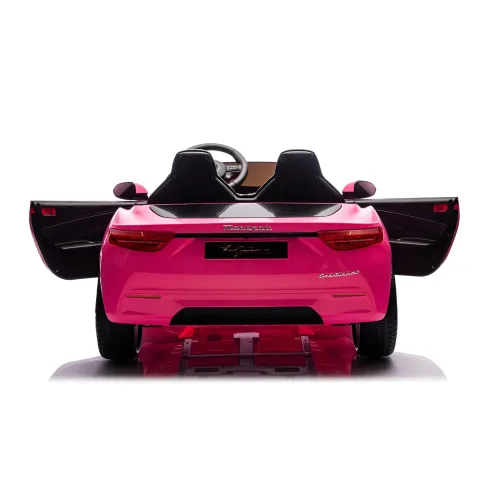 Auto Elettrica Bambini Maserati Folgore 2 Posti 12V Rosa Doppio Motore
