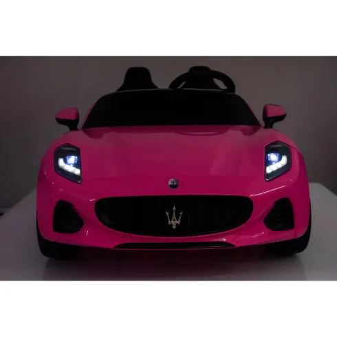 Auto Elettrica Bambini Maserati Folgore 2 Posti 12V Rosa Doppio Motore