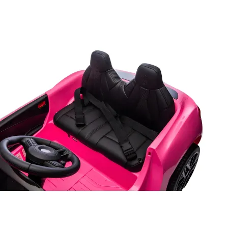 Auto Elettrica Bambini Maserati Folgore 2 Posti 12V Rosa Doppio Motore