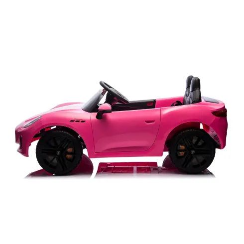 Auto Elettrica Bambini Maserati Folgore 2 Posti 12V Rosa Doppio Motore