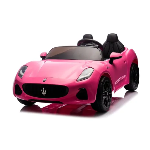Auto Elettrica Bambini Maserati Folgore 2 Posti 12V Rosa Doppio Motore
