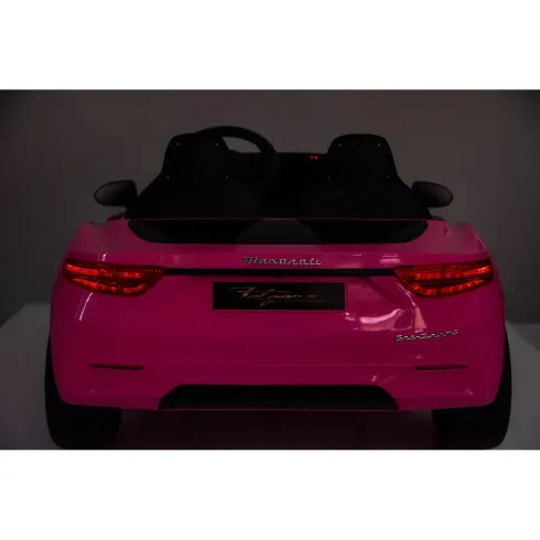 Auto Elettrica Bambini Maserati Folgore 2 Posti 12V Rosa Doppio Motore