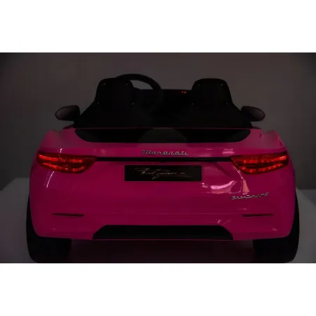 Auto Elettrica Bambini Maserati Folgore 2 Posti 12V Rosa Doppio Motore