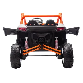 Auto Elettrica 24V per Bambini Due Posti Bianco Fuoristrada UTV 2