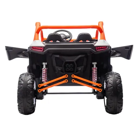 Auto Elettrica 24V per Bambini Due Posti Bianco Fuoristrada UTV