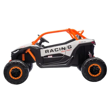 Auto Elettrica 24V per Bambini Due Posti Bianco Fuoristrada UTV