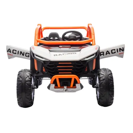 Auto Elettrica 24V per Bambini Due Posti Bianco Fuoristrada UTV