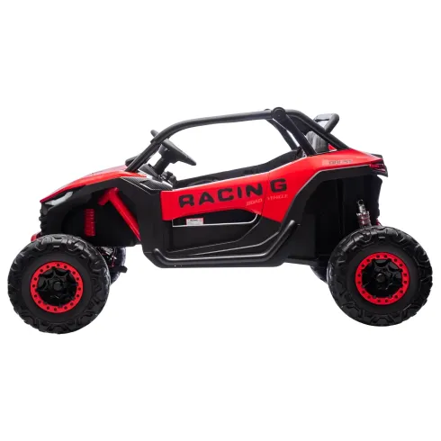 Auto Elettrica 24V per Bambini Due Posti Rosso Fuoristrada UTV