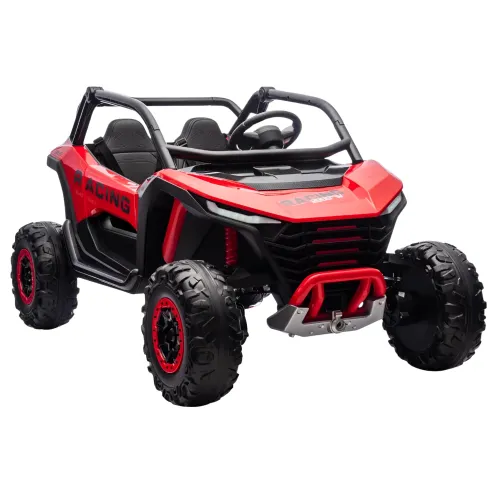 Auto Elettrica 24V per Bambini Due Posti Rosso Fuoristrada UTV