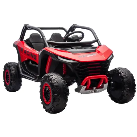 Auto Elettrica 24V per Bambini Due Posti Rosso Fuoristrada UTV