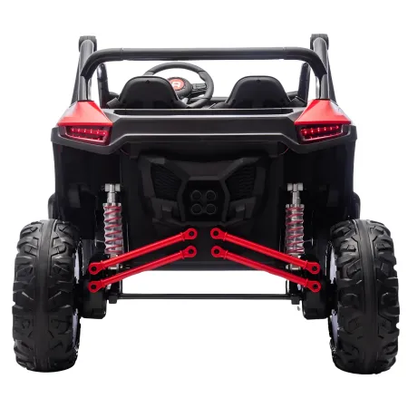 Auto Elettrica 24V per Bambini Due Posti Rosso Fuoristrada UTV