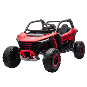 Auto Elettrica 24V per Bambini Due Posti Rosso Fuoristrada UTV