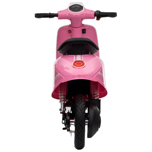 Moto Elettrica 24V per Bambini Rosa Doppia Batteria Waterproof