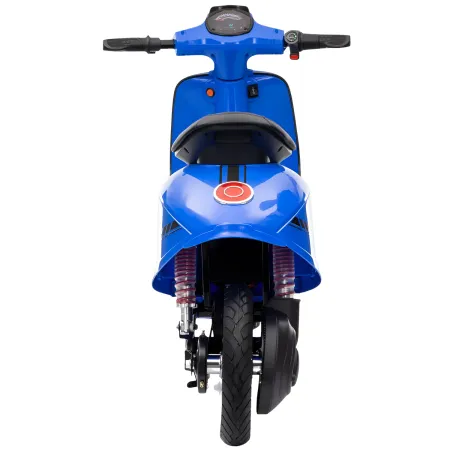 Moto Elettrica 24V per Bambini Blu Doppia Batteria Waterproof