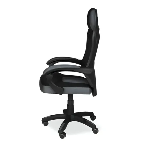 Sedia Gaming Ergonomica Nero Poggiapiedi Estensibile e Rete Traspirante