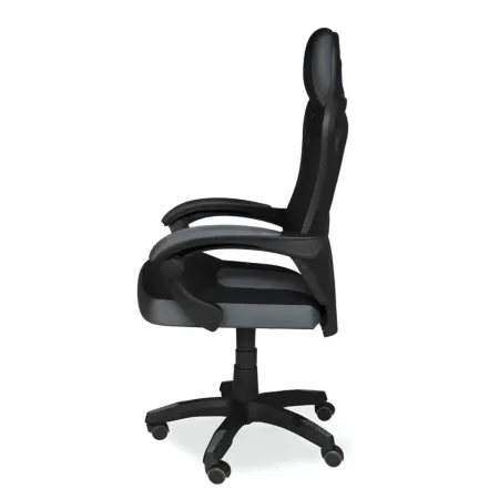 Sedia Gaming Ergonomica Nero Poggiapiedi Estensibile e Rete Traspirante