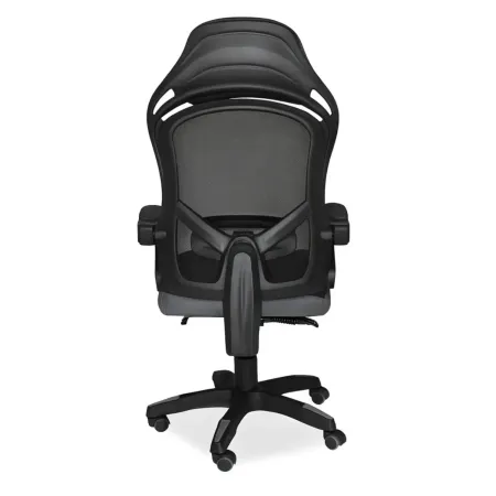 Sedia Gaming Ergonomica Nero Poggiapiedi Estensibile e Rete Traspirante