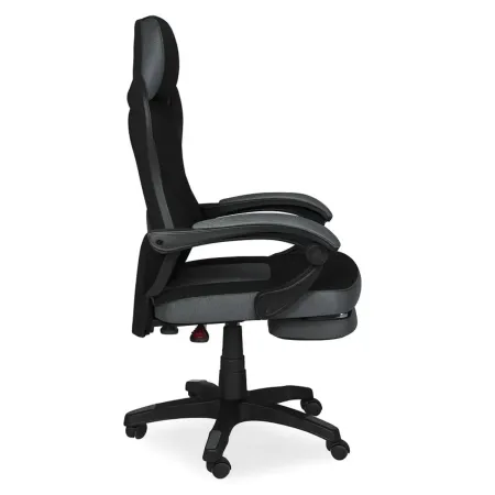 Sedia Gaming Ergonomica Nero Poggiapiedi Estensibile e Rete Traspirante