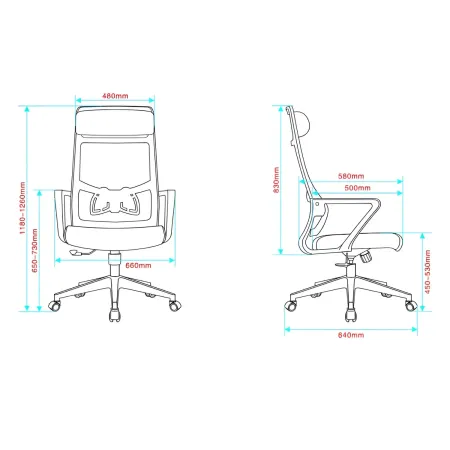 Poltrona da Ufficio Ergonomica Grigio con Schienale Alto in Rete Reclinabile