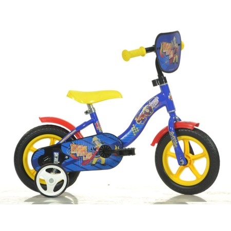 Bicicletta 10 Pollici Sam il Pompiere 2 3 4 anni Pedali Bici con Rotelle Bimbo