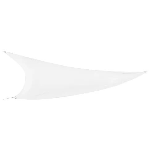 Tenda a Vela Triangolare 3x3 m Bianco per Ombreggiare Giardino e Terrazzo