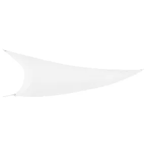 Vela Ombreggiante Triangolare 3,6x3,6 m Bianco Idrorepellente da Esterno