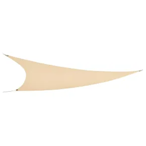 Vela Triangolare 5x5 m Beige Idrorepellente Ombreggiante da Esterno